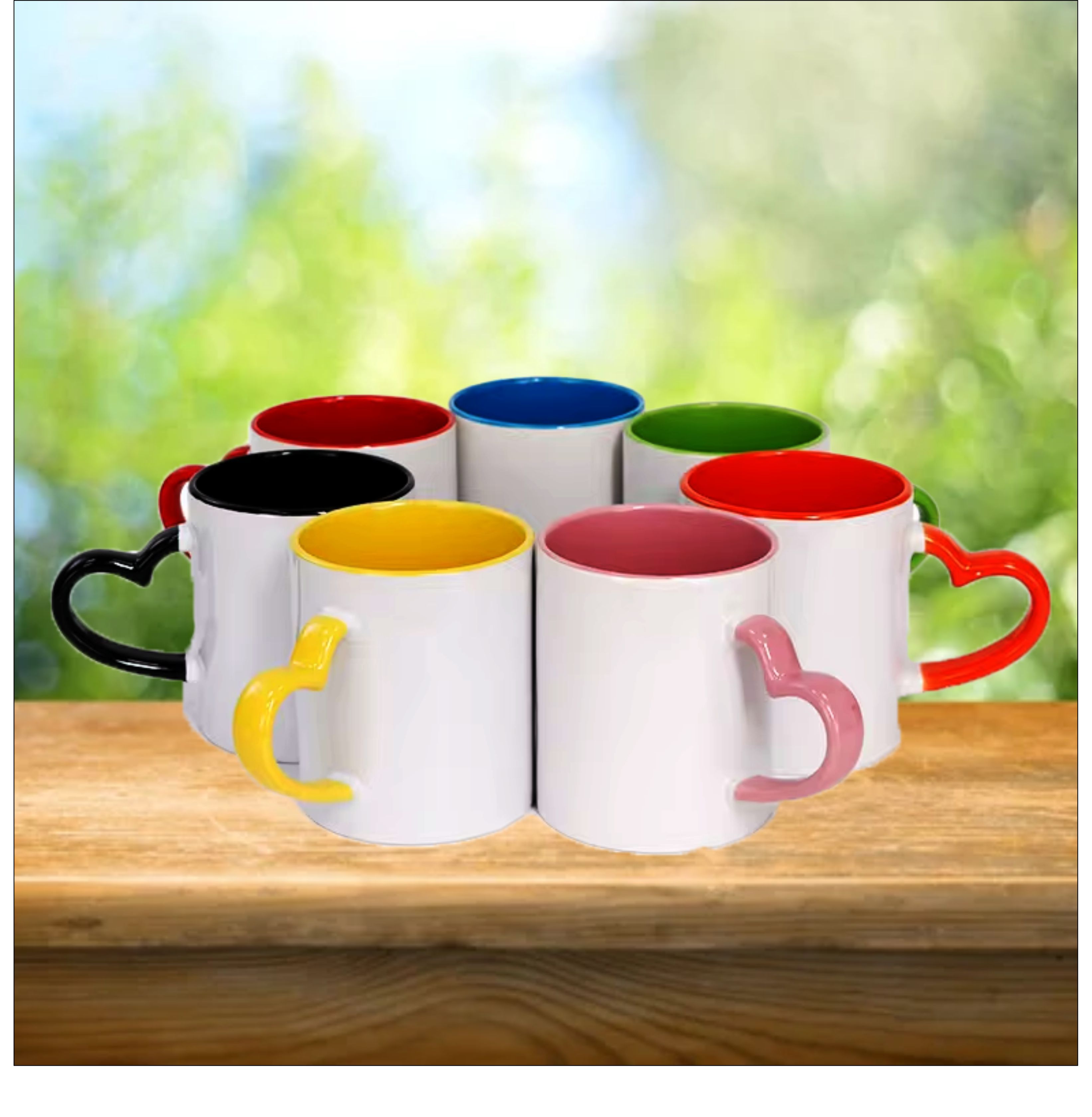 Inner Color Heart Mug